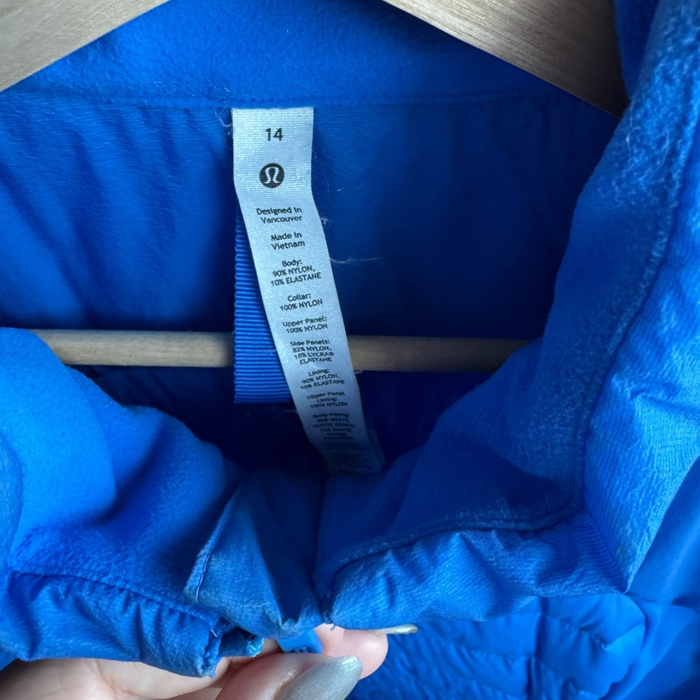 Lululemon Down for it All Blue Puffer Vest - Picture 2 of 6